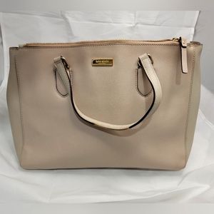 Kate spade tote cow leather nude color